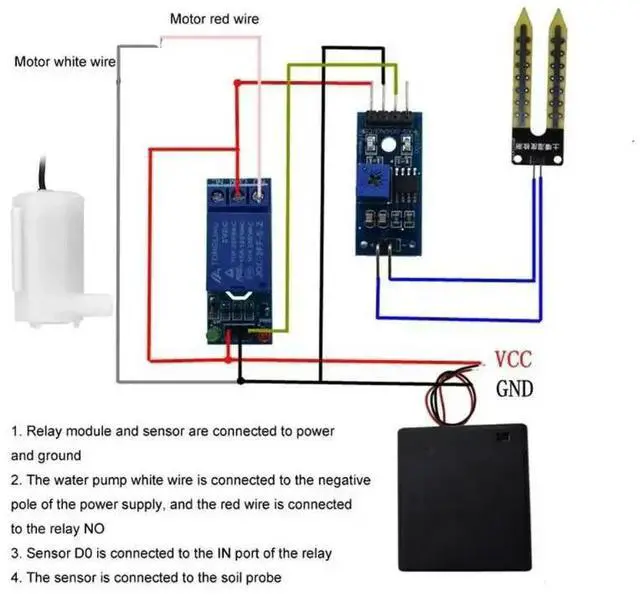 Alt view image 3 of 3 - Automatic irrigation module DIY kit soil moisture detection automatic water pumping