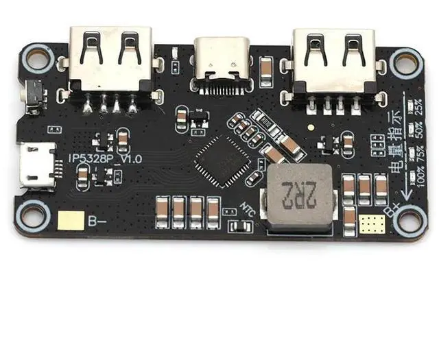 Alt view image 3 of 3 - IP5328P Dual USB Charger treasure Tpye-c 3.7V to 5V 9V 12V Step up Fast Quick Charger Circuit Board QC2.0 QC3.0