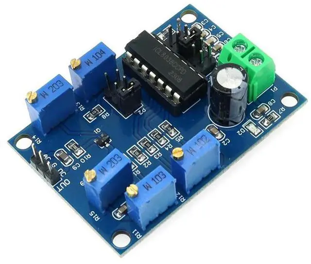 Alt view image 2 of 3 - ICL8038 Waveform Signal Generator Sine Triangle Square Wave Module 10Hz-450KHz Medium and Low Frequency Signal Source 12V to 15V