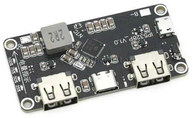 Alt view image 3 of 3 - IP5328P Dual USB Charger Treasure Tpye-c 3.7V Step Up Fast Quick Power bank board QC2.0 QC3.0 Charger module