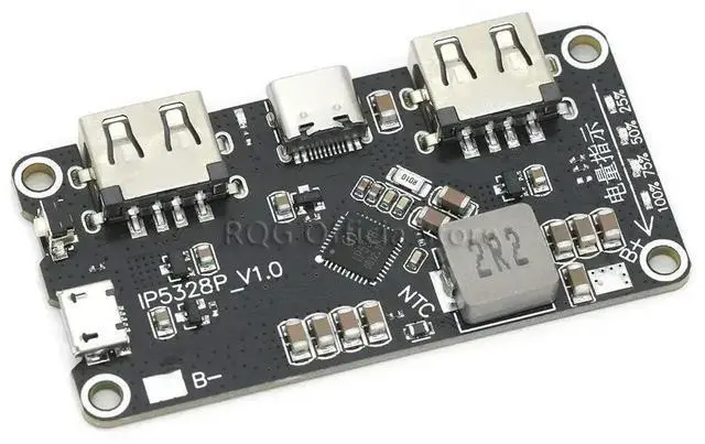 Alt view image 2 of 3 - IP5328P Dual USB Charger Treasure Tpye-c 3.7V Step Up Fast Quick Power bank board QC2.0 QC3.0 Charger module