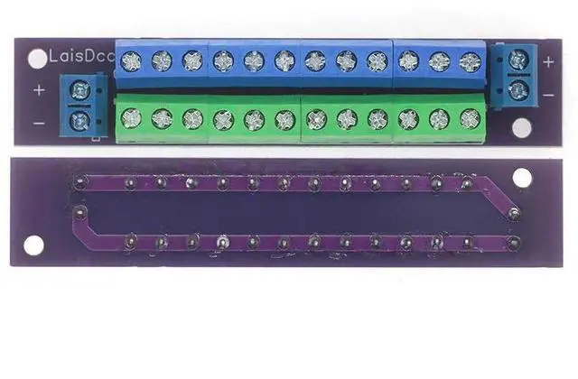 Main image of 1 Units Double-Layer Power Distribution Board 2 Inputs 2 X 13 Outputs for DC AC Voltage PCB007 for Model Railway Trains