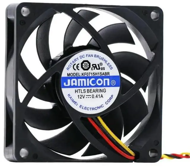 Alt view image 2 of 3 - 70mm UPS Fan 7cm For Jamicon KF0715H1SABR Dc 12V 0.41A C1K C2K C3K Power Cooling
