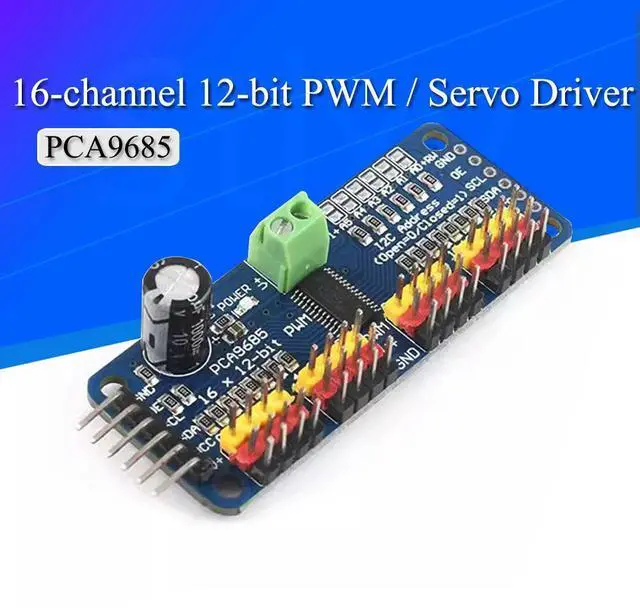 Main image of PCA9685PW 16 Channel 12-Bit PWM Servo Shield Driver I2C Interface PCA9685 Module For Raspberry Pi