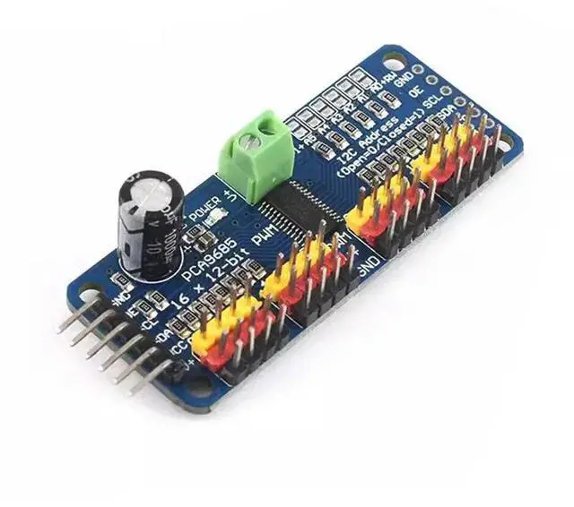 Alt view image 2 of 3 - PCA9685PW 16 Channel 12-Bit PWM Servo Shield Driver I2C Interface PCA9685 Module For Raspberry Pi