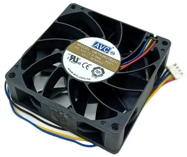 Main image of for AVC DBTA0825B2U 80mm 12V Server Case Fan with PWM Control, 4200 RPM Cooling and Temperature Regulation