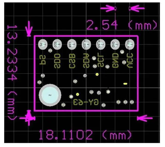 Alt view image 2 of 3 - GY-63 MS5611-01BA03 precision MS5611 pressure sensor module height sensor module for