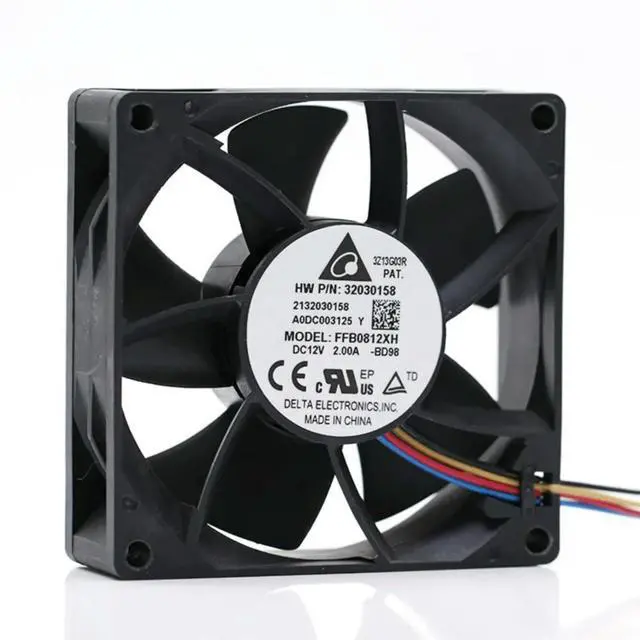 Main image of Delta ffb0812xh 8025 12V 2A 80mm 8cm high speed large air volume forced pressure cooling fan