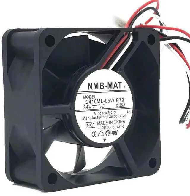 Alt view image 2 of 3 - For 2410ML-05W-B79 6025 60mm X 25mm DC 24V 0.25A High-Speed Cooling Fan With Alarm Industrial & Inverter Applications