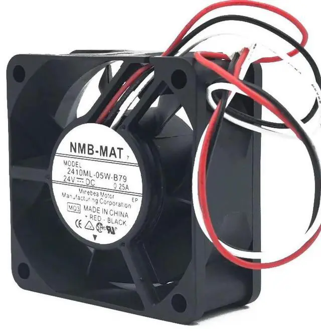 Alt view image 3 of 3 - For 2410ML-05W-B79 6025 60mm X 25mm DC 24V 0.25A High-Speed Cooling Fan With Alarm Industrial & Inverter Applications