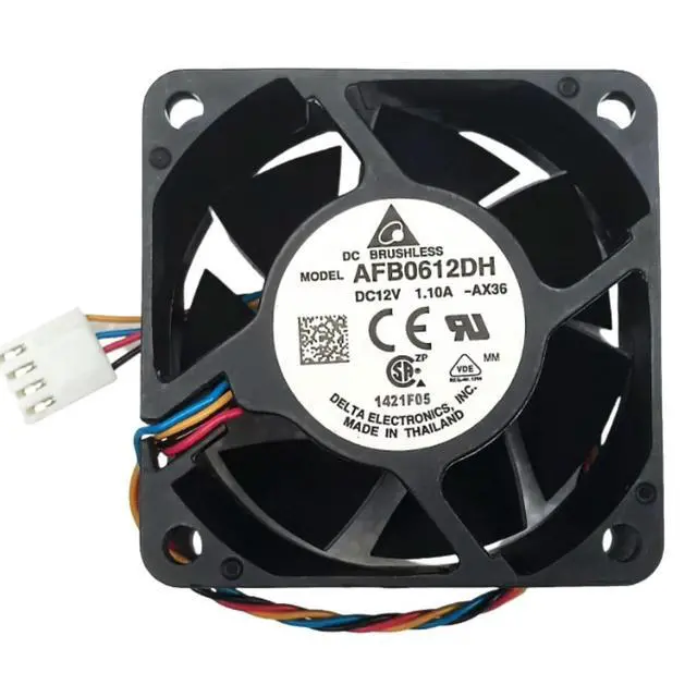 Alt view image 2 of 3 - 60mm 6025 Fan for Delta AFB0612DH 6025 6CM 12V 1.1A Dual Ball Bearing High Speed PWM Cooling Fan