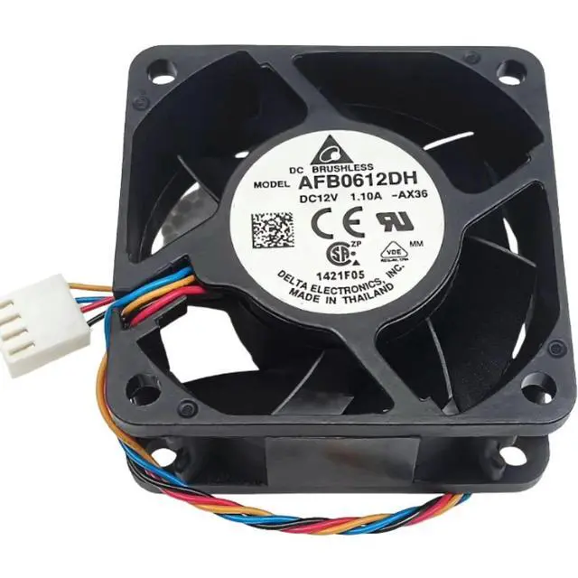Alt view image 3 of 3 - 60mm 6025 Fan for Delta AFB0612DH 6025 6CM 12V 1.1A Dual Ball Bearing High Speed PWM Cooling Fan