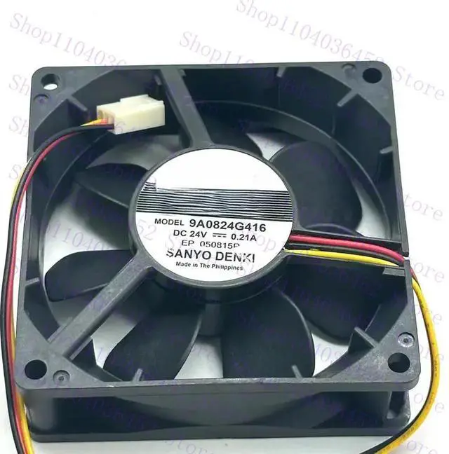 Main image of for SANYO DENKI 9A0824G416 DC 24V 0.21A 80x80x25mm 3-Wire Server Cooling Fan