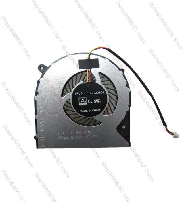 Main image of Laptop CPU Fan For CLEVO DFS551205WQ0T(FH22) DFS551205WQ0T FH22 DC5V 0.5A