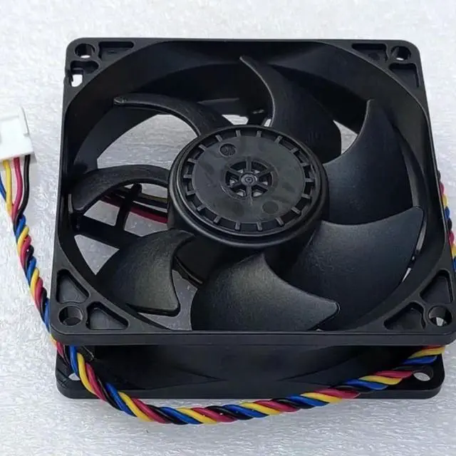 Alt view image 2 of 3 - L80T12NS1A7-57 8025 80mm Cooling Fan PWM 4-wire Hydraulic Bearing DC 12V 0.38A, CPU Server Inverter