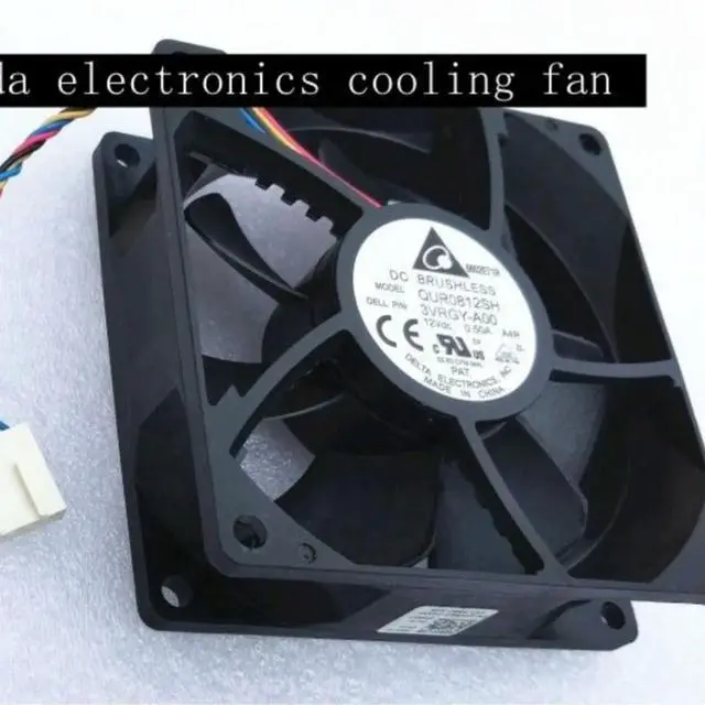 Main image of for Delta QUR0812SH 80mm X 25mm DC 12V 0.5A PWM Cooling Fan 800-4400 RPM Servers, Industrial & Telecom Applications
