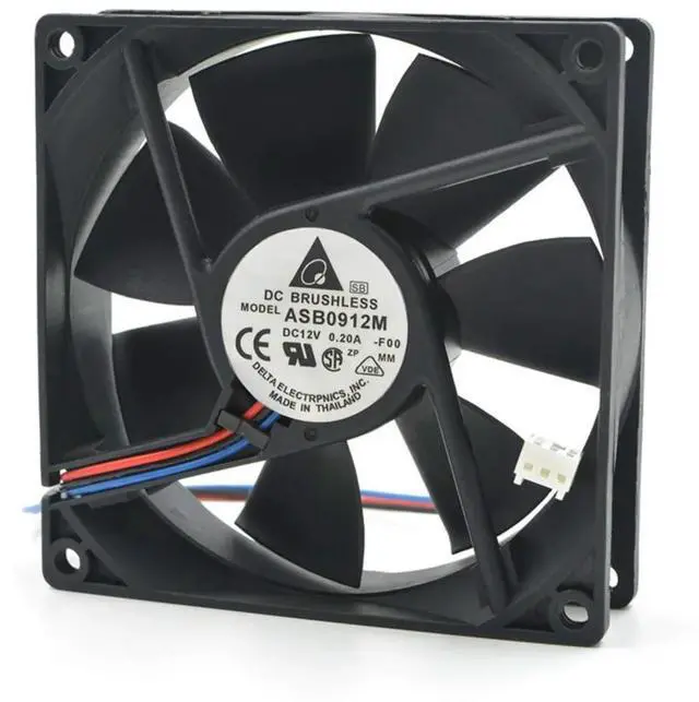 Main image of 92mm 90mm 9cm Fan for Delta ASB0912M 9025 12V 0.20A Ultra Quiet Chassis Power Supply Cooling Reliable Performance