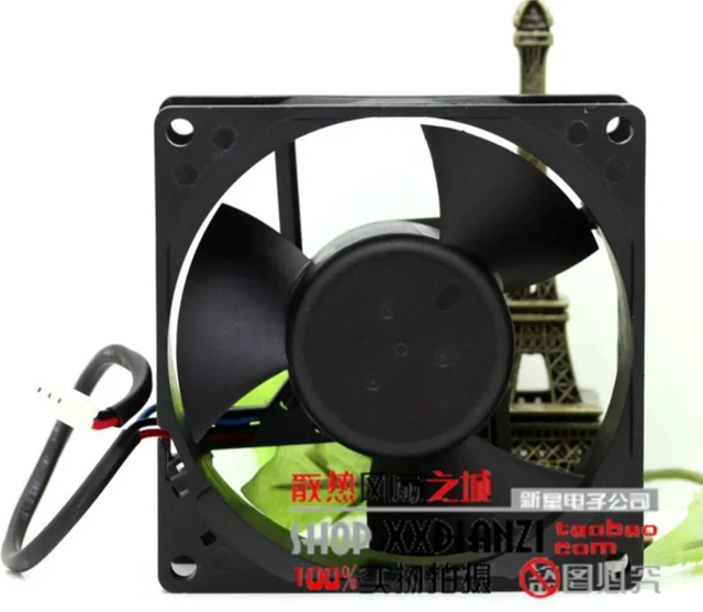 Alt view image 3 of 3 - EFB0824EHF 8032 8cm 80mm DC 24V 0.35A 3 Wire Double Ball Bearing Inverter Cooling Fan