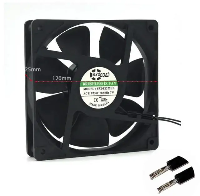 Main image of 120mm EC Fan Motor Axial 120*120*25 mm AC 110V 115V 220V 230V 2600RPM 100.2CFM Strong Air Flow Energy Saving