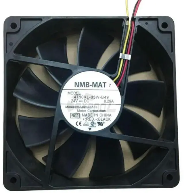 Alt view image 2 of 3 - for 4710KL-05W-B49 12025 12CM 24V 0.29A Equipment Fan | High-Efficiency 120x120x25mm Cooling Servers, Inverters