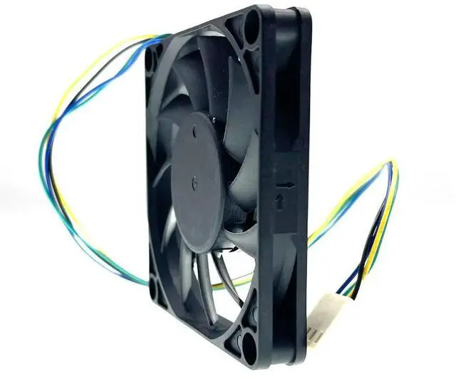 Alt view image 3 of 3 - R127010BH Everflow 70mm 7cm 10mm Slim Dual Ball Bearing 70X70X10mm 0.35A 4200RPM 25CFM 40dBA 4P 4-Pin PWM Cooling Fans