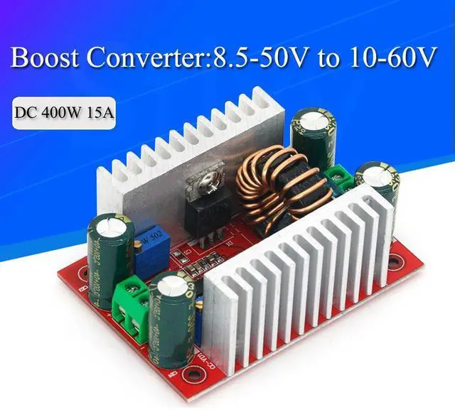 Main image of DC 400W 15A Step-up Boost Converter Constant Current Power Supply LED Driver 8.5-50V to 10-60V Voltage Charger Step Up Module