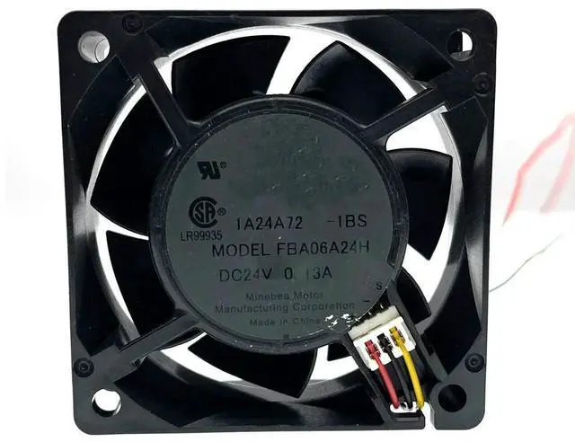 Alt view image 3 of 3 - FBA06A24H 6CM 60mm DC 24V 0.13A Ultra-Quiet Inverter Server Axial Cooling Fan 60X60X25mm 3-Wire