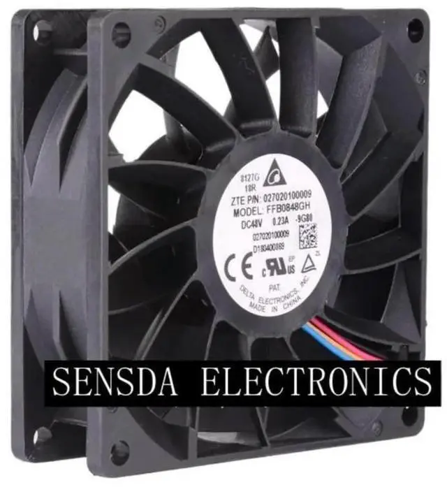 Main image of 48v fan FFB0848GH DELTA 8025 48V 0.23A 8CM PMW ball bearing cooling fan