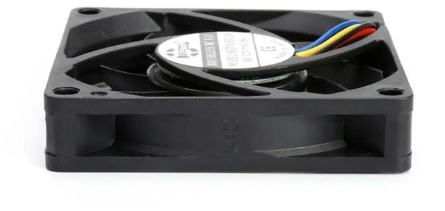 Alt view image 3 of 3 - 2pcs 70mm Fan SXD7015B12M PWM Cooling Fan, 12V, 0.18A, 3000RPM, 24.5CFM, Dual Ball Bearing, 4-Pin, CPU
