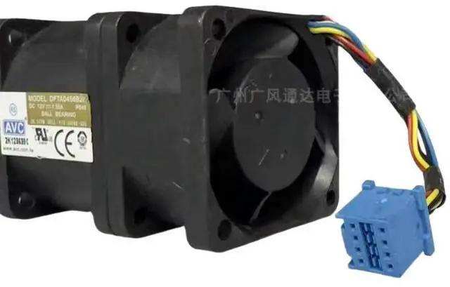 Alt view image 3 of 3 - 4056 40mm For AVC DFTA0456B2H 40x40x56mm 12V 1.50A High-Speed Server Cooling Fan | 4CM Industrial F