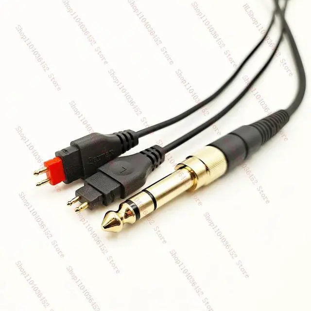 Alt view image 2 of 3 - Coiled Spring Audio Cable For Sennheiser HD265 HD414 classic HD660S HD6XX HD58X