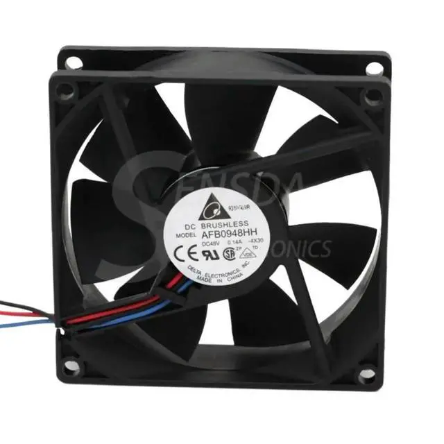 Alt view image 2 of 3 - 92mm 9cm 48V Axial Fan for Delta AFB0948HH 90mm 9025 DC 0.14A 3-Wire Blower Server Inverter Cooling