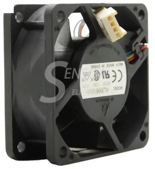 Alt view image 2 of 3 - 60mm Fan for Delta AUB0612VH 12V 0.36A PWM 4-Wire Cooling with Precision Double Ball Bearing, Thermostat Function