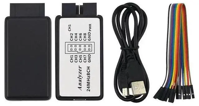 Main image of USB Analyzer 24MHz 8 Channel 24M/seconds Logic Analyzer Debugger For ARM FPGA Logic Analyzer Logic 24M 8CH