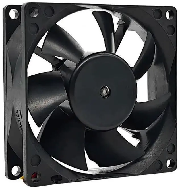 Alt view image 3 of 3 - FBA08A12U 80x80x25mm Dual Ball Bearing Cooling Fan - 12V 0.36A 4800RPM High Airflow 68CFM (44dB, 4-Pin PWM, 8025 Size, PC/Server