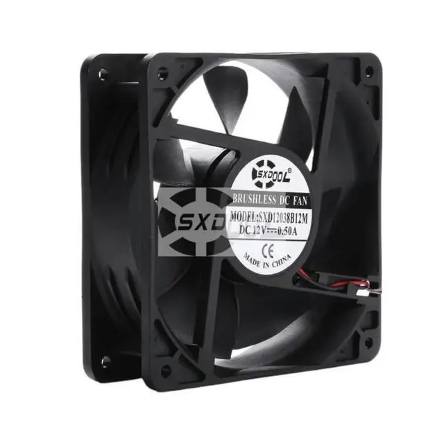Alt view image 2 of 3 - SXD12038B12M-1 120mm 12V 0.50A 2800RPM 110CFM Axial Cooling Fan for Server, Inverter & Case