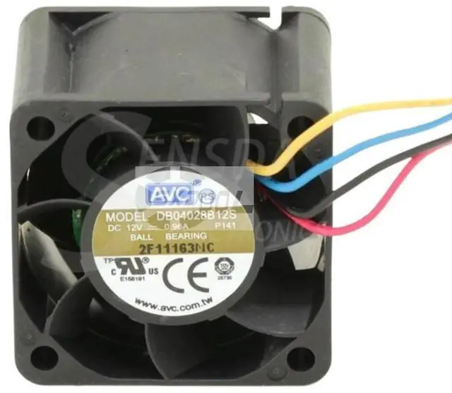 Main image of for AVC DB04028B12S P141 40mm DC 12V 0.96A CPU Server Cooling Fan, 40x40x28mm, Case Radiator for Computer Systems