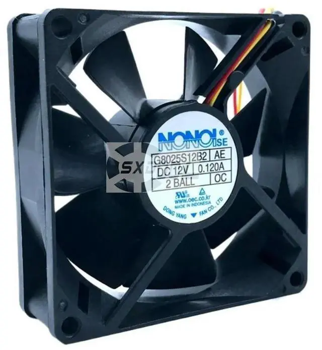 Main image of 8cm Mute Fan G8025S12B2 80mm 12V 0.120A Cooling Fan, Quiet Operation, 80X25mm TV