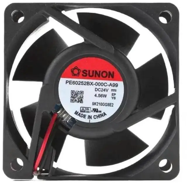 Alt view image 2 of 2 - 1PCS 60mm X 25mm Axial Fan For PE60252BX-000C-A99 24V 4.56W 6CM High Airflow Cooling Fan 40CFM