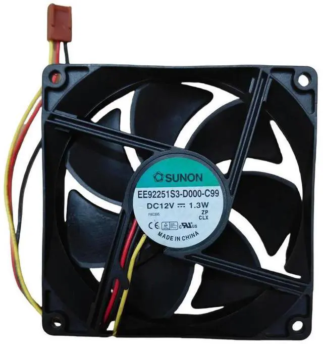 Main image of EE92251S3-D000-C99 12V 1.3W 92x92x25mm Magnetic Levitation Quiet Fan for Chassis, 2200RPM 39CFM 28dBA