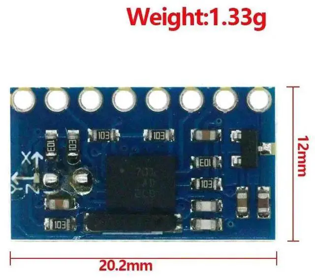 Alt view image 2 of 3 - GY-BNO055 9DOF 9-axis BNO055 Absolute Orientation Breakout Board Sensor Module Angle Gyroscope Module IIC Serial For
