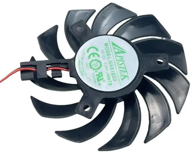 Alt view image 3 of 3 - Graphics Card Fan for GT430 GT440 GT630 GA81S2U-NNTB 75mm DC12V 0.38A Cooling