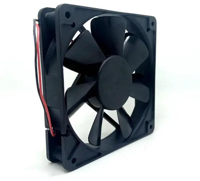 Alt view image 2 of 3 - 120mm fan 12025 fan rdm1225b 12V computer power supply chassis cooling fan 12cm