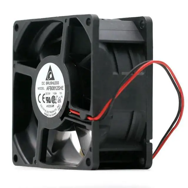 Alt view image 2 of 3 - for delta AFB0812SHE 8038 8CM 12V 1.0A 5000RPM 72.26CFM powerful dual ball cooling fan 80*80*38mm