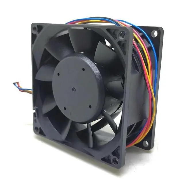 Alt view image 3 of 3 - 48V cooling fan 8cm For Delta 8038 pfb0848uhe 48V 0.65a double ball 4-wire PWM high wind 8cm cooling fan