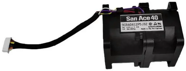 Alt view image 2 of 3 - For SANYO 9CRB0412P5S201 40x40x56mm 12V DC 1.4A High Speed Blower Fan, 9CRA0412P5J32, 4056 Industrial Cooling Fan, 16.8W High Ai