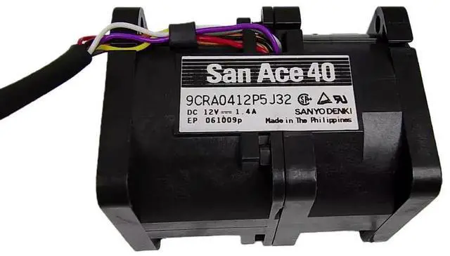 Main image of For SANYO 9CRB0412P5S201 40x40x56mm 12V DC 1.4A High Speed Blower Fan, 9CRA0412P5J32, 4056 Industrial Cooling Fan, 16.8W High Ai