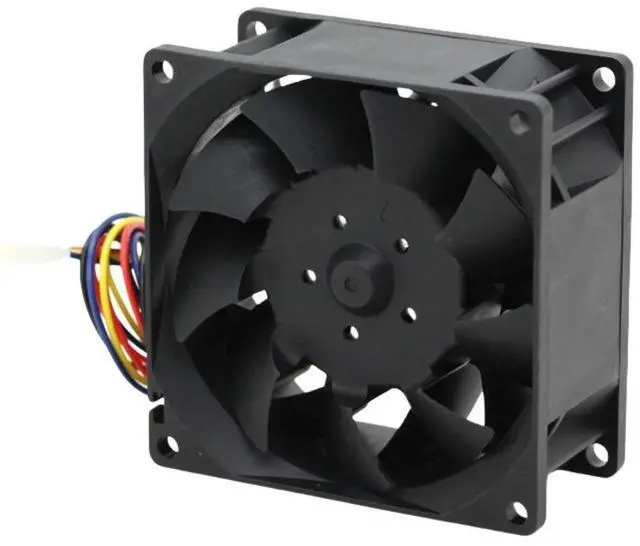 Alt view image 2 of 3 - 80mm High Speed Fan for Delta TFB0812UHE High-Speed 80mm PWM Cooling Fan 12V 2.34A 80x80x38mm Axial Fan for Servers Inverters