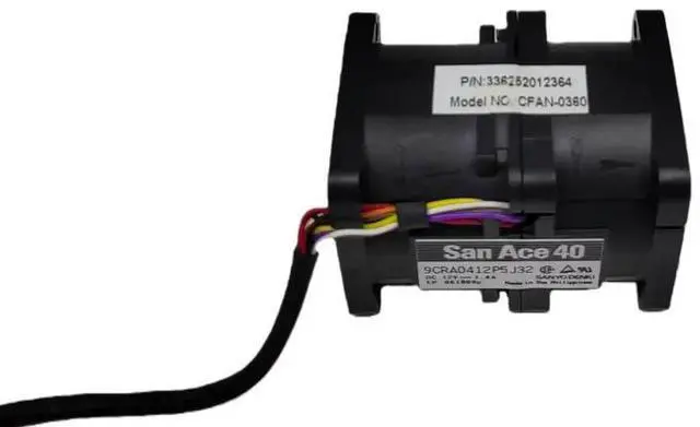 Alt view image 3 of 3 - For SANYO 9CRB0412P5S201 40x40x56mm 12V DC 1.4A High Speed Blower Fan, 9CRA0412P5J32, 4056 Industrial Cooling Fan, 16.8W High Ai