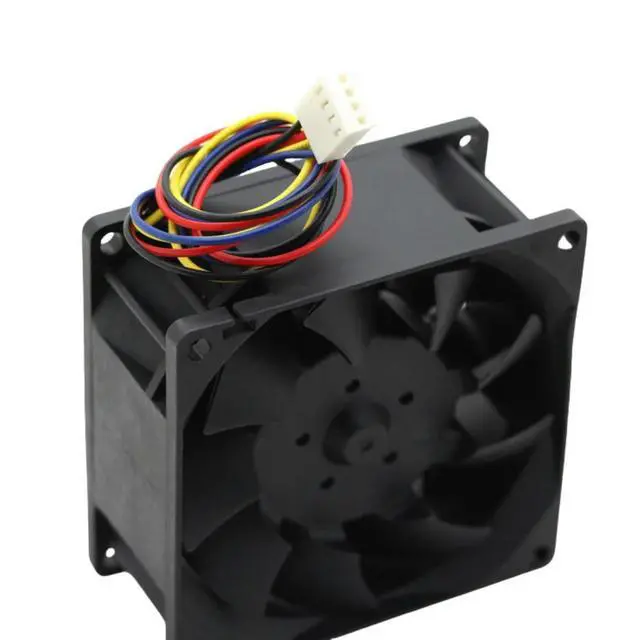 Alt view image 3 of 3 - 80mm High Speed Fan for Delta TFB0812UHE High-Speed 80mm PWM Cooling Fan 12V 2.34A 80x80x38mm Axial Fan for Servers Inverters